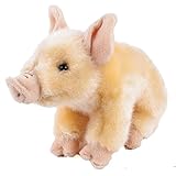 Teddys Rothenburg Kuscheltier Schwein 20 cm (ohne Ringelschwanz) sitzend rosa Plüschschwein Stoffschwein by Uni-Toys