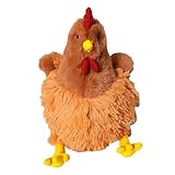 JazRvr Huhn Kuscheltier, Weiches Plüsch Huhn, Kinder Und Tierliebhaber, Dekoratives Spielzeug Für Spielzeit Und Ostergeschenk, Realistisches Wildtier-Simulationsspielzeug
