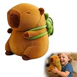 TioRacY Capybara lüschtier Capybara Kuscheltier, Wasserschwein Kuscheltier, Niedliches Plüschtier Für Kinder Und Erwachsene, Dekoration 25 cm
