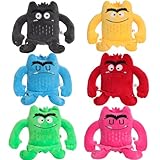 Farbenmonster Plushie, Bunte Monster Plüschtier für eine fröhliche und unbeschwerte Stimmung, Halloween oder Birthday Decorations Monster Kuscheltier Geschenke für Jungen oder Mädchen. (6PCS)