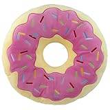 United Labels Donut Kissen - Plüsch Dekokissen Zierkissen rundes Kopfkissen Rosa 40 cm