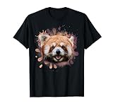 Roter Panda Katzenbär Illustration T-Shirt
