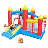 Ballsea Hüpfburg Mit Gebläse für Kinder von 3 Bis 8 Jahren - Indoor 312×272×200cm