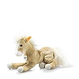Steiff Kuscheltier Pferd Schlenker-Pony Dusty, Süßes Stofftier, Jungen, Mädchen & Babys ab 0 Monaten, Plüschtier 26 cm, Beige, 122149