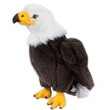 Kuscheltier Adler Wölkchen 24 cm stehend braun/weiß/gelb Plüschadler Plüschtier Uni-Toys