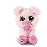 NICI 46629 GLUBSCHIS Kuscheltier Schwein Zuzumi 15cm, Flauschiges Plüschtier mit großen Glitzeraugen, süßes Stofftier für Kinder und Kuscheltierliebhaber, pink-rosa