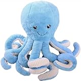 Gustaw Teddybär Groß XXL Krake - Plüschbär, Kuschelbär XXL Plüschtier, Spielgefährte und Deko in einem - Stofftier, Plüschtier Kuscheltier Teddy (Blau, 80cm)