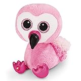 NICI Glubschis: Das Original – Glubschis Flamingo Fairy-Fay 15 cm – Kuscheltier Flamingo mit großen Augen – Flauschiges Plüschtier mit großen Glitzeraugen – Schmusetier für Kuscheltierliebhaber–45557