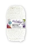 Sibylles Geschenkeartikel 50g Woolly Hugs Frottee - Farbe 01 weiß - Für den kosmetischen Bereich genau so geeignet, wie für Kuscheltiere