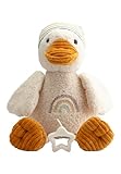 Sterntaler Spieluhr groß Ente Edda Lou, Kuscheltier mit Einschlafhilfe für Jungen und Mädchen, Melodie Brahms Wiegenlied