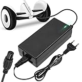 Ainiv Ladegeräte für Scooter, 42V 2A DC 8mm EU 3-Polig Universelles Ladegerät mit Netzkabel, Hoverboard Ladekabel mit LED-Anzeige für Self-Balancing Scooter, Drifting Board, Einrad, Elektrofahrrad