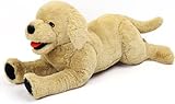 LotFancy Kuscheltier Hund Plüschtier 53cm, Stofftier Hund Golden Retriever, weich kuschelig Geschenk für Kinder Mädchen Freundin, Spielzeug für Hund Haustier