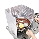 Generisch Herd-Spritzschutz, Herd-Spritzschutz | Antihaftbeschichteter 3-seitiger Ölspritzerschutz aus Aluminiumfolie
