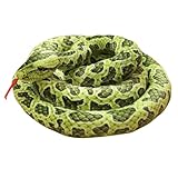 Herfair Plüschtier Python Kuscheltier Realistische Große Schlange Stofftier Plüsch Spielzeug Prank Requisiten Geschenke für Kinder (A,200 cm/ 78.7 in)