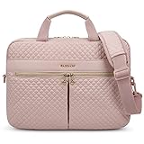 bagsmart Laptoptasche, 15,6-Zoll-Aktentasche für Frauen, große Laptoptasche, Computertasche, Büro, Reisen, Business,Pink