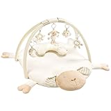 Fehn 3-D-Activity-Decke Spielbogen Schaf – Baby Krabbeldecke mit 5 abnehmbaren Spielzeugen zum Greifen – Spieldecke für Babys und Kleinkinder ab 0+ Monaten – Krabbelmatte als Geschenk zur Geburt, 1 Stück (1er Pack)