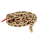 KbouZgxa Schlange Kuscheltier, 100cm Plüsch Schlange, Stofftier Schlange, Realistisches Design, Ideal Für Emotionale Unterstützung Und Dekoration, Perfekt Für Erwachsene Und Sammler