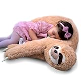 MikaMax, Faultier Kissen, Faultier Kuscheltier, 60 cm, XXL Kuscheltier, Teddy, Großes Kuscheltier, Babyshower, Babyparty Geschenke, Kinder Geschenk, Super Weich, 23,5 Inch