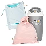 Foxy Baby® Windeleimer für Stoffwindeln - Supersparpack (2 Waschsäcke)