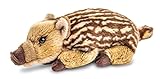 Uni-Toys - Frischling, liegend - 27 cm (Länge) - Plüsch-Schwein, Wildschwein - Plüschtier, Kuscheltier