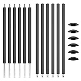 Kinetic Sports Trampolin Netzstangen Komplett-Set 6 Stück Ø 25 mm – Ersatzteil für Gartentrampolin Ø 183 cm, Ersatz Stangen Netzpfosten mit Schaumstoff und Abdeckkappen