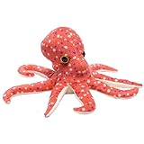 Wild Republic 15255 Republic Hug 'ems Plüschtier, Kuscheltier, Oktopus, Tintenfisch 18 Cm