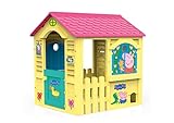 Chicos - Peppa Pig Spielhaus fur Kinder Outdoor | Robuster und langlebiger Kunststoff | Schnelle und einfache Montage | Gartenhaus für Kinder ab 2 Jahren | Peppa Wutz (89503)