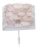 Dalber kinder Wandlampe kinderzimmer, Kinderlampe Wandleuchte Clouds Rosa kinderzimmerlampe, 41418S, E27