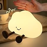 YISUN Nachtlicht Kinder, LED Wolke Silikon Nachtlicht Dimmbar, Touch-Steuerung Nachttischlampe, Tragbar Wiederaufladbare Wolkenlampe für Geschenk Schlafzimmer Wohnzimmer Büro Camping