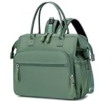 LORADI Wickeltasche mit großem Fassungsvermögen, wasserabweisendes Nylon, 3-Wege-Reiserucksack und Schultertasche mit Anti-Diebstahl-Taschen (grün)
