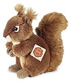 Teddy Hermann 90818 Eichhörnchen 17 cm, Kuscheltier, Plüschtier mit recycelter Füllung