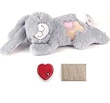 Pet Prime Hundeherzschlag Spielzeug Welpe Verhaltenshilfe Spielzeug Herzschlag Plüschtier für Haustier Plüsch Welpenspielzeug - Plüschbär (Snuggle Rabbit)