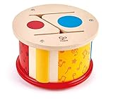 Hape Doppelseitige Holztrommel | Musikspielzeug für Kleinkinder