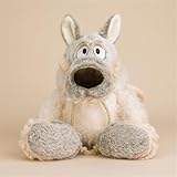 Ueiwffzo Wolf Plüschtier, niedlich Wolf Kuscheltier Plüschpuppen 35cm, Kuscheltiere Weiche Plüsch Wolf Puppe Plüschtiere Geschenk für Jungen Mädchen Babys
