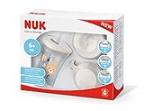 NUK 3-in-1 Trinklern-Set, mit Trainer Trinkbecher Baby, Magic Cup 360° Trinklernbecher und Action Cup Trinklernflasche, 6+ Monate, 230ml, BPA-frei, bär (grau)