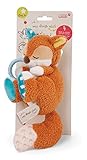 NICI Spieluhr Fuchs Finni 20 cm – niedliches Babyspielzeug aus weichem Plüsch zur Befestigung an Kinderwagen oder Babybett, Kuscheltier für Babys & Kleinkinder, 49057, tolle Geschenkidee, braun-weiß