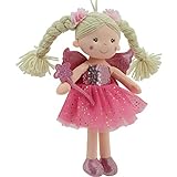 Sweety Toys 11773 Stoffpuppe Fee Plüschtier Prinzessin 30 cm pink