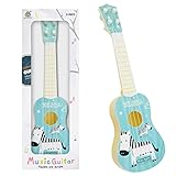 37 cm Gitarre für Kinder, Mini-Gitarre Ukulele Gitarre Spielzeug mit 4 verstellbaren Saiten Mini-Gitarre und Plektren (Kinder-Edition-A4)