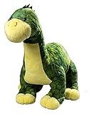 Duckshop I Stofftier I Kuscheltier Dinosaurier Dino Tino grün/gelb groß I L: 50 cm I Plüsch I Geschenk I Geschenk für Kinder