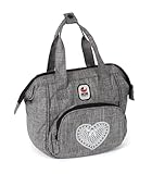 Bayer Chic 2000 - Puppen-Wickeltasche, Wickeltasche für Puppen, Puppenzubehör, Puppentasche, Jeans, Grey