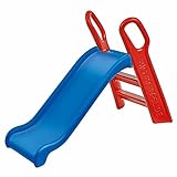 BIG - Baby Rutsche - 118cm lange Rutschbahn, TÜV geprüft, Nutzung für den Hausgebrauch, rot-blaue Rutsche für drinnen und draußen, für Kinder ab 3 Jahren