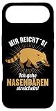Hülle für iPhone Air Mir reichts ich gehe Nasenbären streicheln Nasenbär