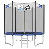 Gartentrampolin mit 244 cm Ø und Sicherheitsnetz (SONGMICS)