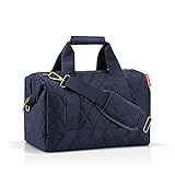 reisenthel Allrounder M rhombus midnight Gold – Vielfältige Doktortasche zum Reisen, für die Arbeit oder Freizeit – Mit funktional-stylischem Design