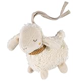 Fehn Mini-Schaf NATUR – Mini-Greifling mit Bio-Baumwolle (kbA) zum Klingeln, Fühlen, Spielen mit kuschelweichem Stoff-Tier – ein treuer Begleiter für Babys und Kleinkinder ab 0+ Monaten