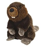 Wild Republic 10845 Plüsch Biber, Cuddlekins Kuscheltier, Plüschtier, 20cm