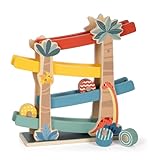 small foot Kugelbahn „Dino“, robuste Kullerbahn aus FSC 100%-zertifiziertem Holz, für Kinder ab 18 Monaten, 12614