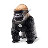 Steiff Kuscheltier Boogie Gorilla, Süßes Stofftier mit Kunststoffaugen, Kinder, Jungen & Mädchen, Plüschtier 35 cm, Schwarz, 062223