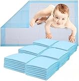 HEALQU Wickelunterlage Einweg – Baby Wickelauflagen 43 x 60cm 50 Stück – extra weich, saugfähig und wasserdicht – Für sauberes Wechseln von Windeln, ideal für unterwegs