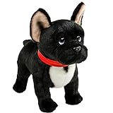 Französische Bulldogge schwarz 30 cm stehend Kuscheltier Hund Teddys Rothenburg